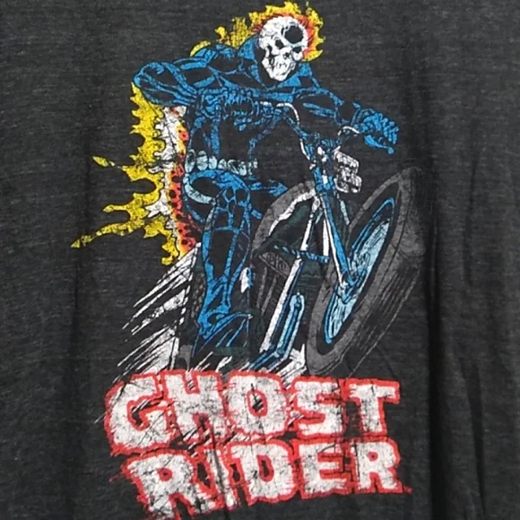 SALE! Vtg Marcel Ghost Rider Mad Engine Unisex Shirt Sz.S (BX51) - Picture 2 of 8